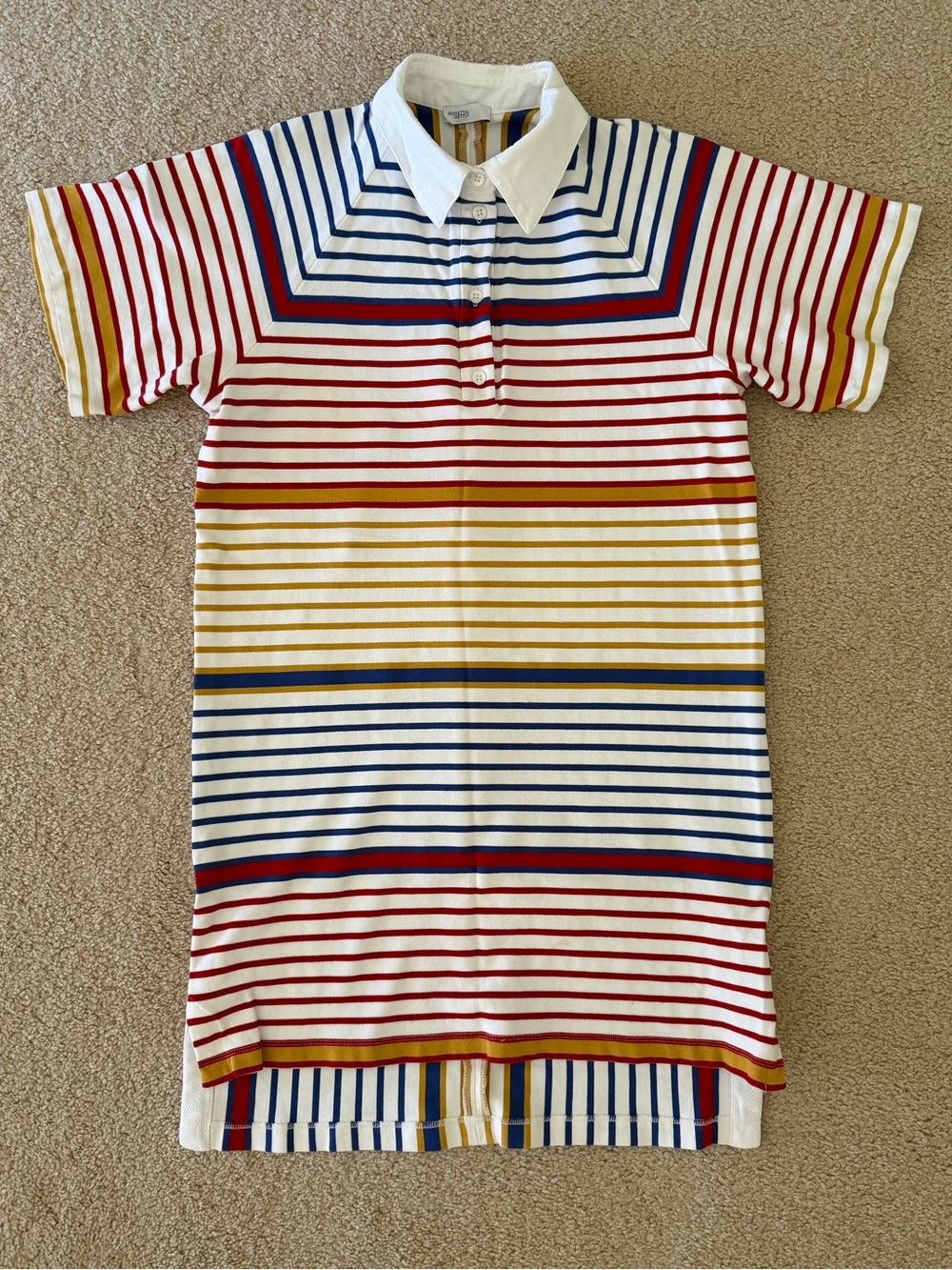 Rosetta Getty S/S Stripe Polo Dress
